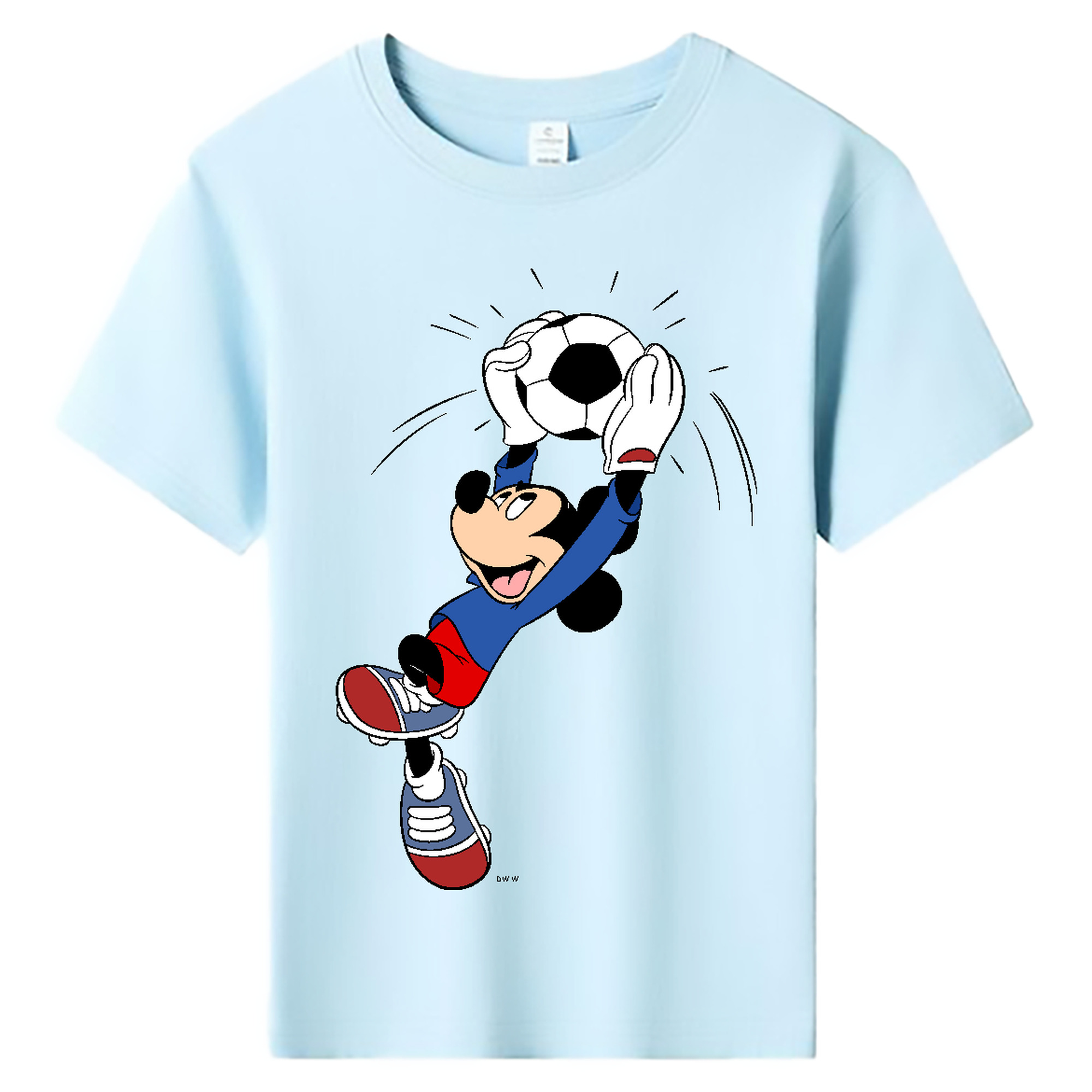 ミッキーマウス Mickey Mouse 綿100％キッズTシャツ（フロントプリント）